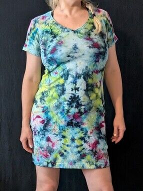 New Tiedye Short Sleeve Dress